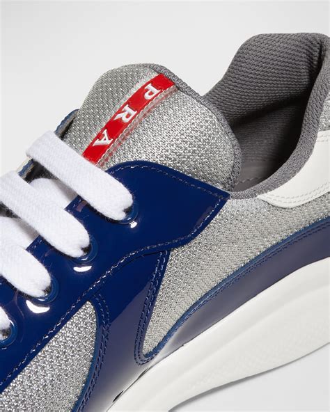 prada men's new america's cup leather low-top sneakers|Prada America's Cup shoes men.